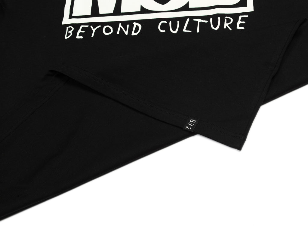 M.O.B Beyond Culture Baskılı Siyah T-Shirt